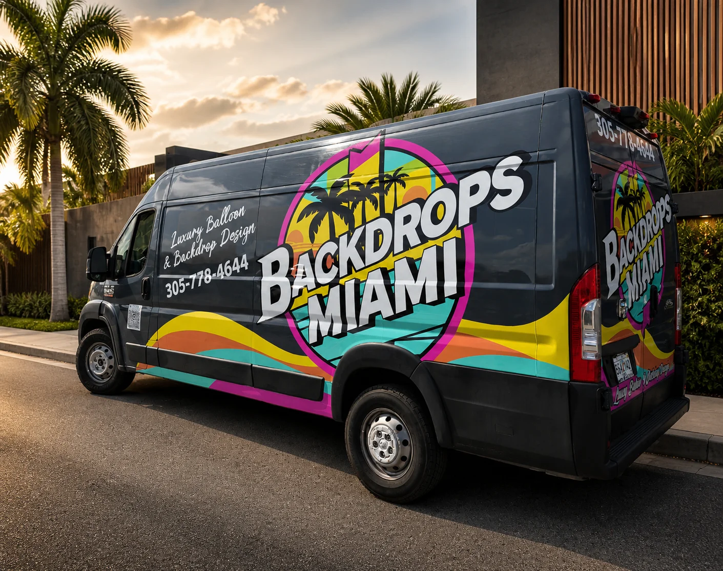 Backdrops Miami Trailer Wrap