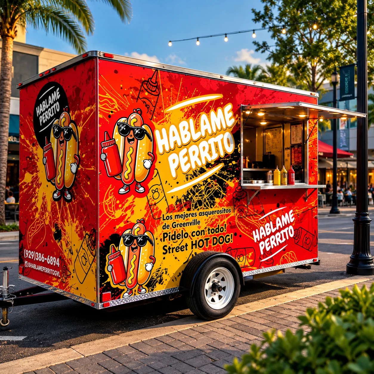 Háblame Perrito Foodtruck Wrap