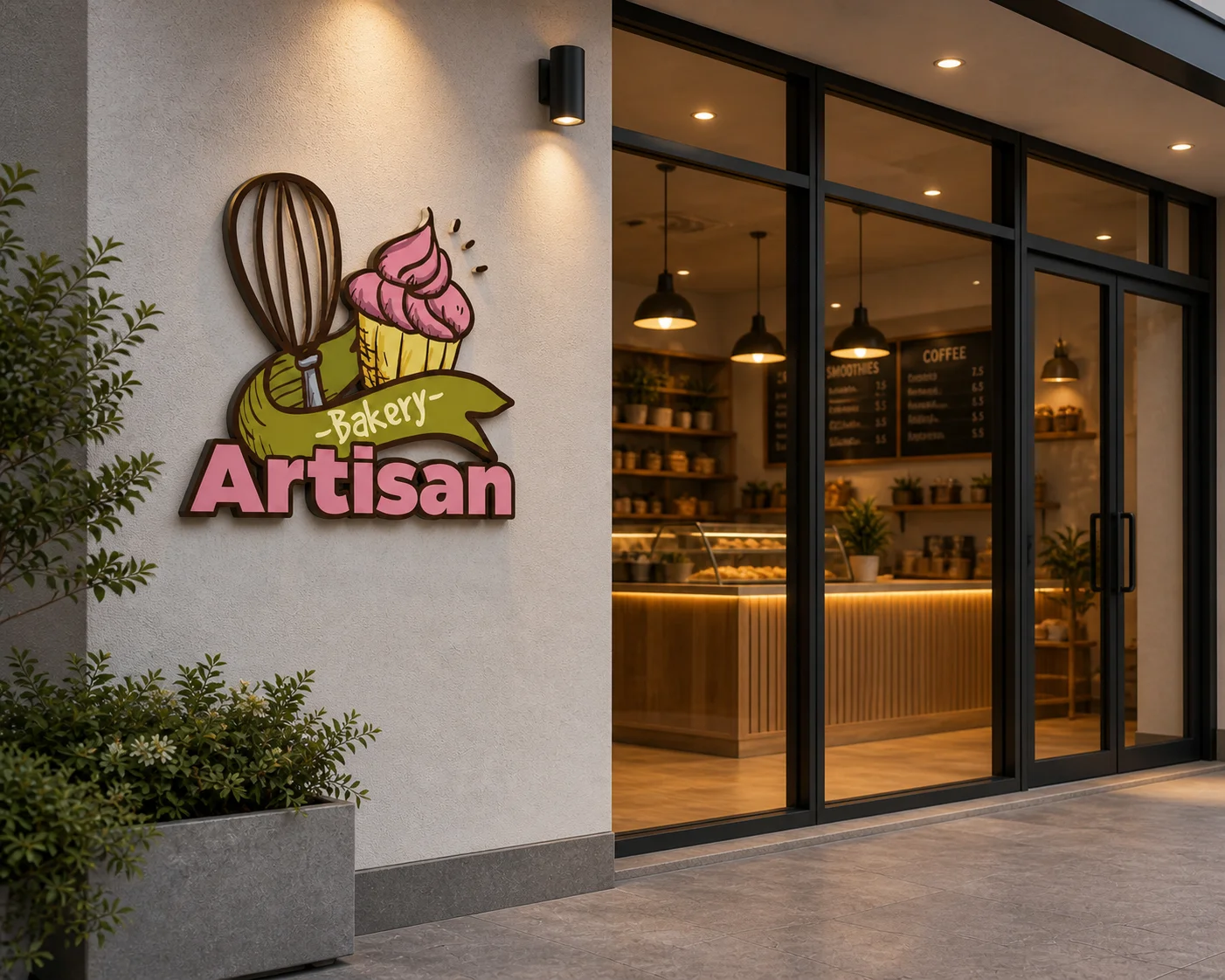 Bakery Artisan 3D Sign