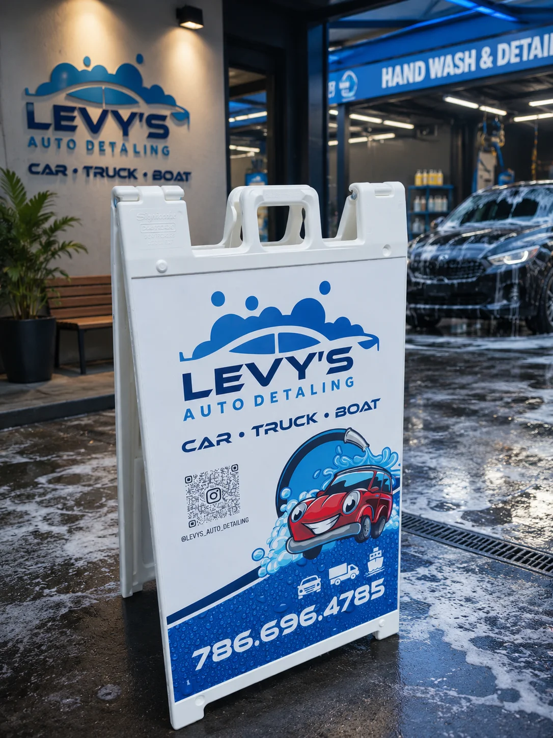 Levy's Boutique A-Frame Sign