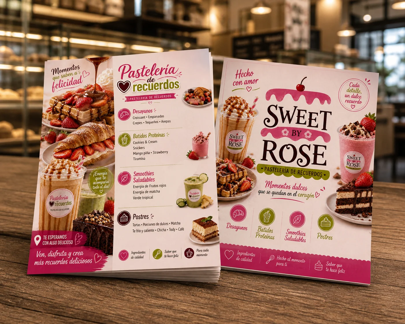 Sweet Rose Pastry Menu