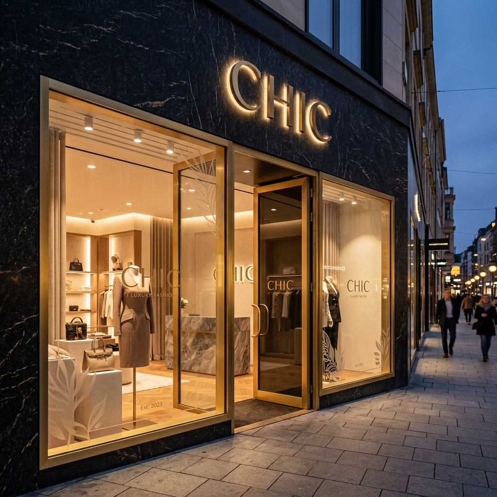 CHIC Storefront signage