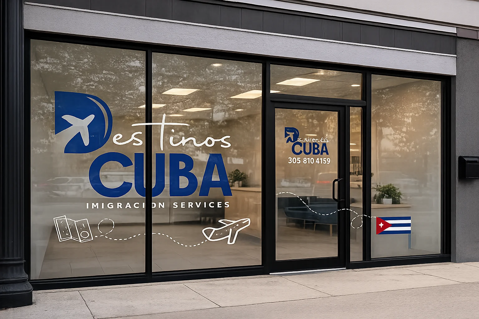 Destinos Cuba Immigration Services Store Front